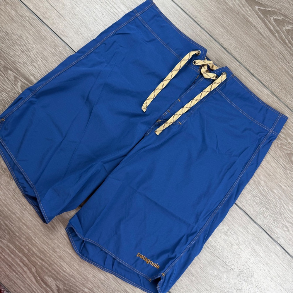 Patagonia Mens Board Shorts Swim Trunks Blue 30